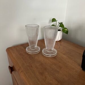 Elegant Glass Candle Holders